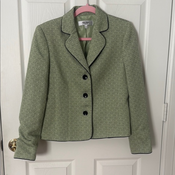 Women's blazer lime, green and black Jones studio size 8 - Picture 1 of 3